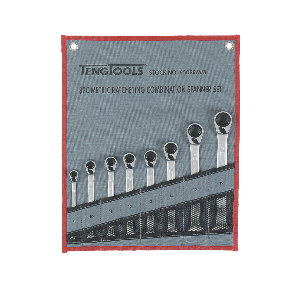 Teng 8 Piece Ratchet Spanner Set 5020385041585