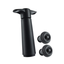 Vacu Vin Wine Saver Pump and 2 Stoppers Black