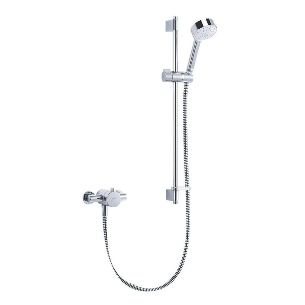 Mira Minilite Thermostatic Shower 1 -Spray Pattern EV Rear-Fed Exposed Chrome