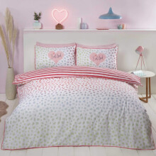 Dalmation Blush Single Duvet Cover Set Bedding Bed Quilt Set