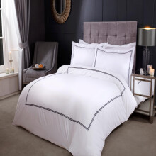 Emma Barclay Mayfair Duvet Set King Bed Graphite, Cotton | 50% Polyester