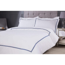 Emma Barclay Mayfair Duvet Set Double Bed Navy, Cotton | 50% Polyester