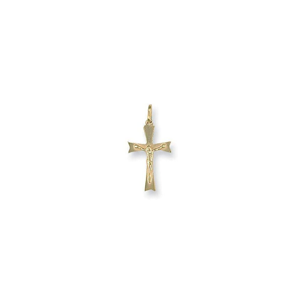 Gold Crucifix Pendant Yellow Gold Crucifix Necklace