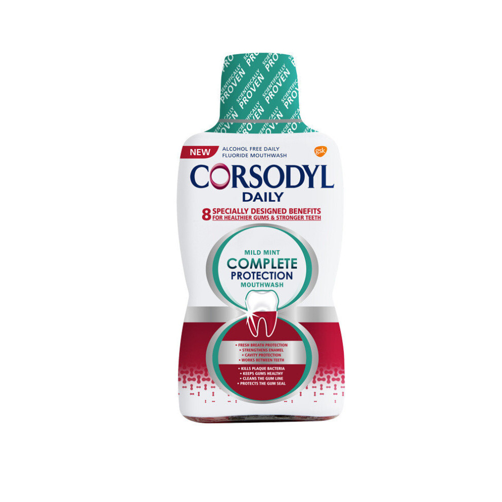 Corsodyl Daily Mild Mint Complete Protection Mouthwash 500ml