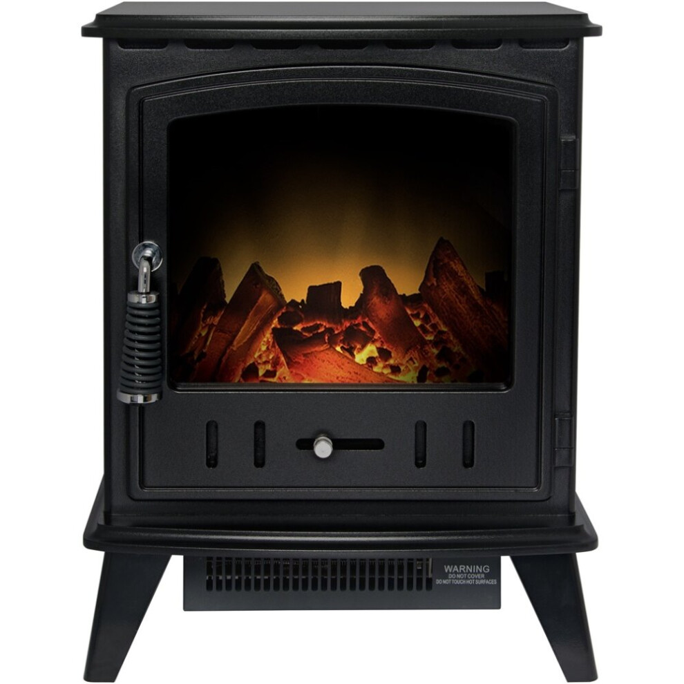 Adam Aviemore Electric Stove in Black