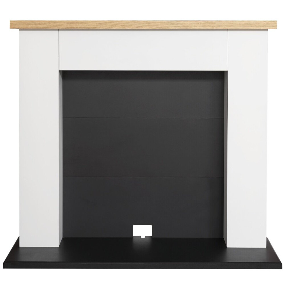 Adam Chester Electric Stove Fireplace in Pure White, 39 Inch