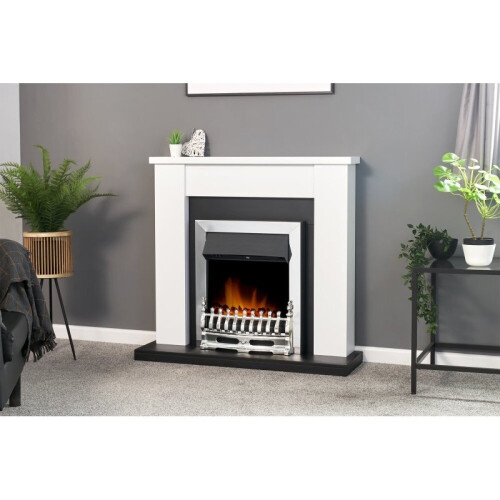 Adam Adam Blenheim Electric Fire in Chrome 1