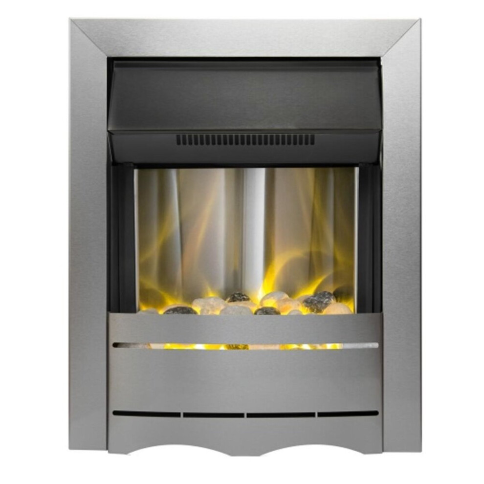 Nevada Electric Fire in Brushed Steel