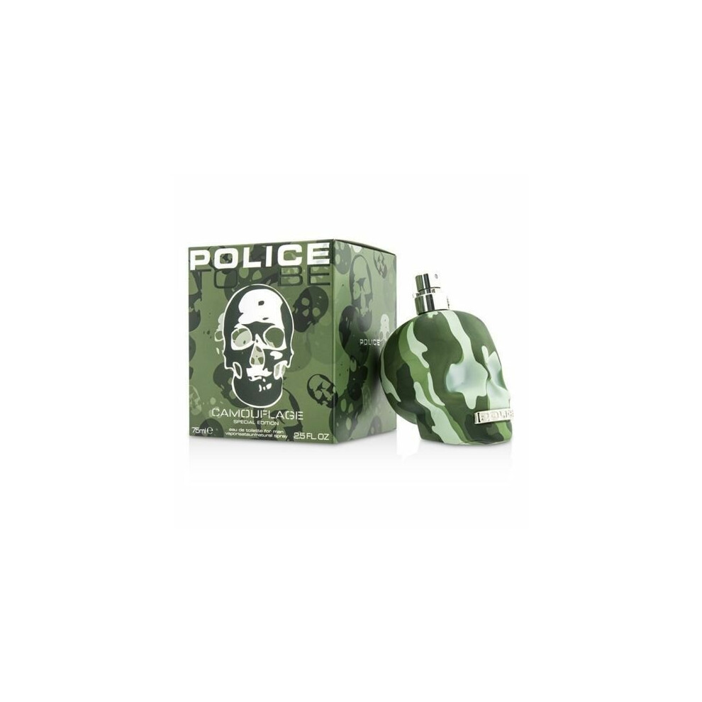 Police To Be Camouflage Special Edition Eau De Toilette New in Box 75ml 2.5oz