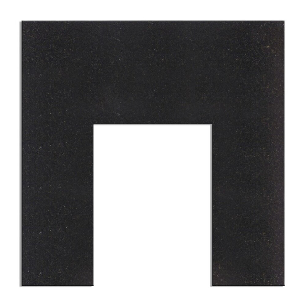 Adam Granite Stone Back Panel in Black, 37 Inch