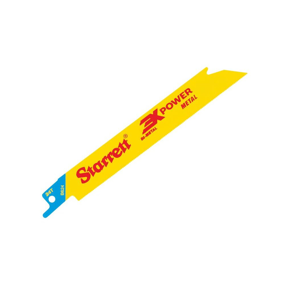 Starrett B624-5 Bi-Metal Reciprocating Blade Metal Straight 152Mm 24 Tpi Pack 5 7891265153333