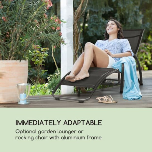 Practical Garden Lounger ,Rocking Chair ,Black , Best 2