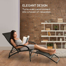 Practical Garden Lounger ,Rocking Chair ,Black , Best