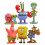 6st SpongeBob Figuur Patrick Ster Beeldje Pop 4