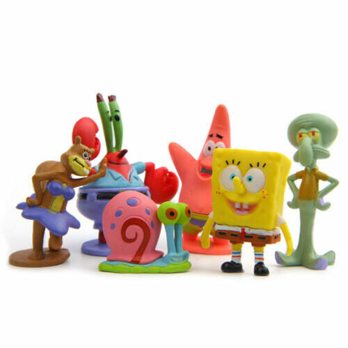 6st SpongeBob Figuur Patrick Ster Beeldje Pop 2