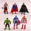 6pcs Super Hero Avengers figure Toy Spiderman Hulk 6