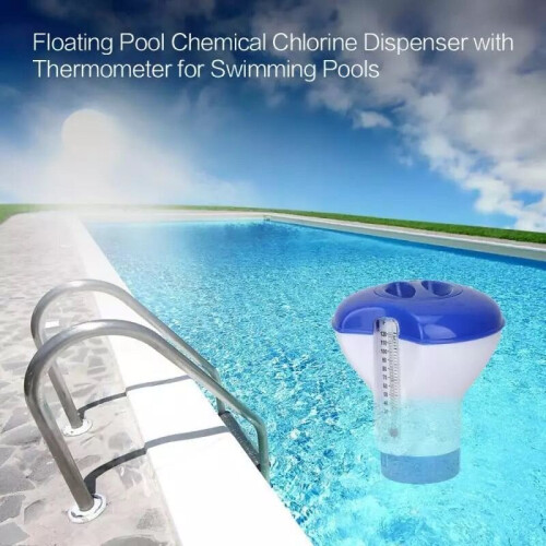 Ranpo Floating Swimming Pool Chlorine Dispenser Chemical Thermometer Automatic Dosing Device 1