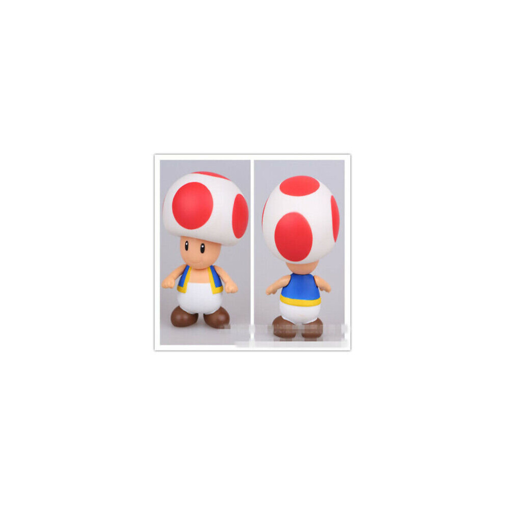 (Mushroom) Super Mario Bros Princess PVC Action Figures Toy
