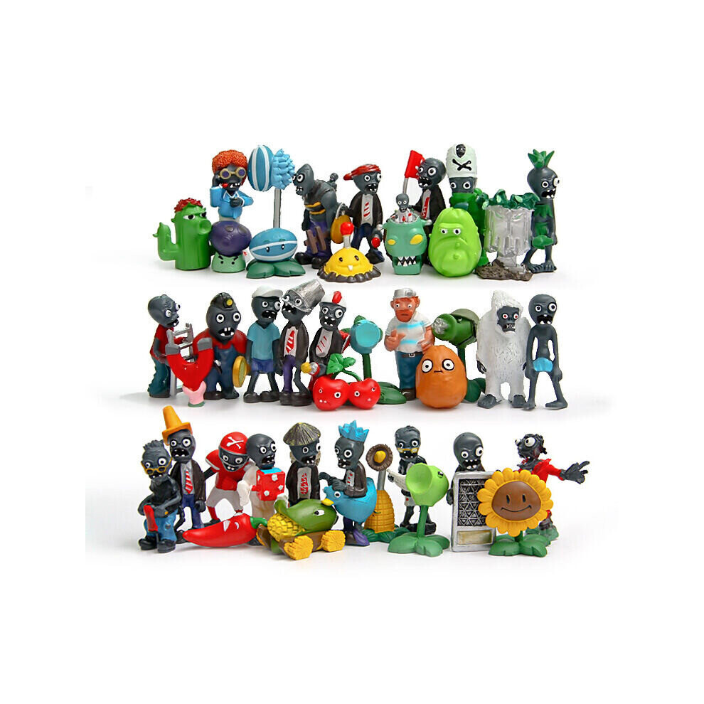 40ps Plants vs Zombies Toys Action figures PVC Toy