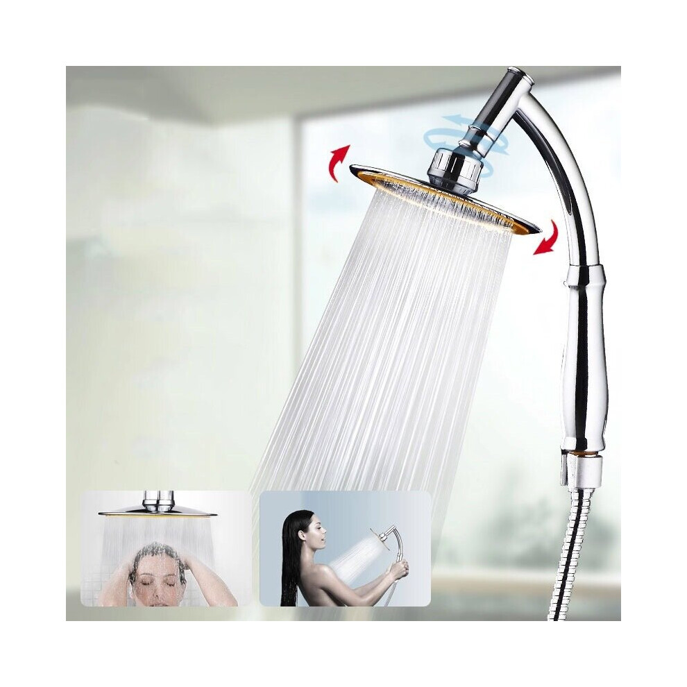 6'' Round High Pressure Shower Head Water Saving