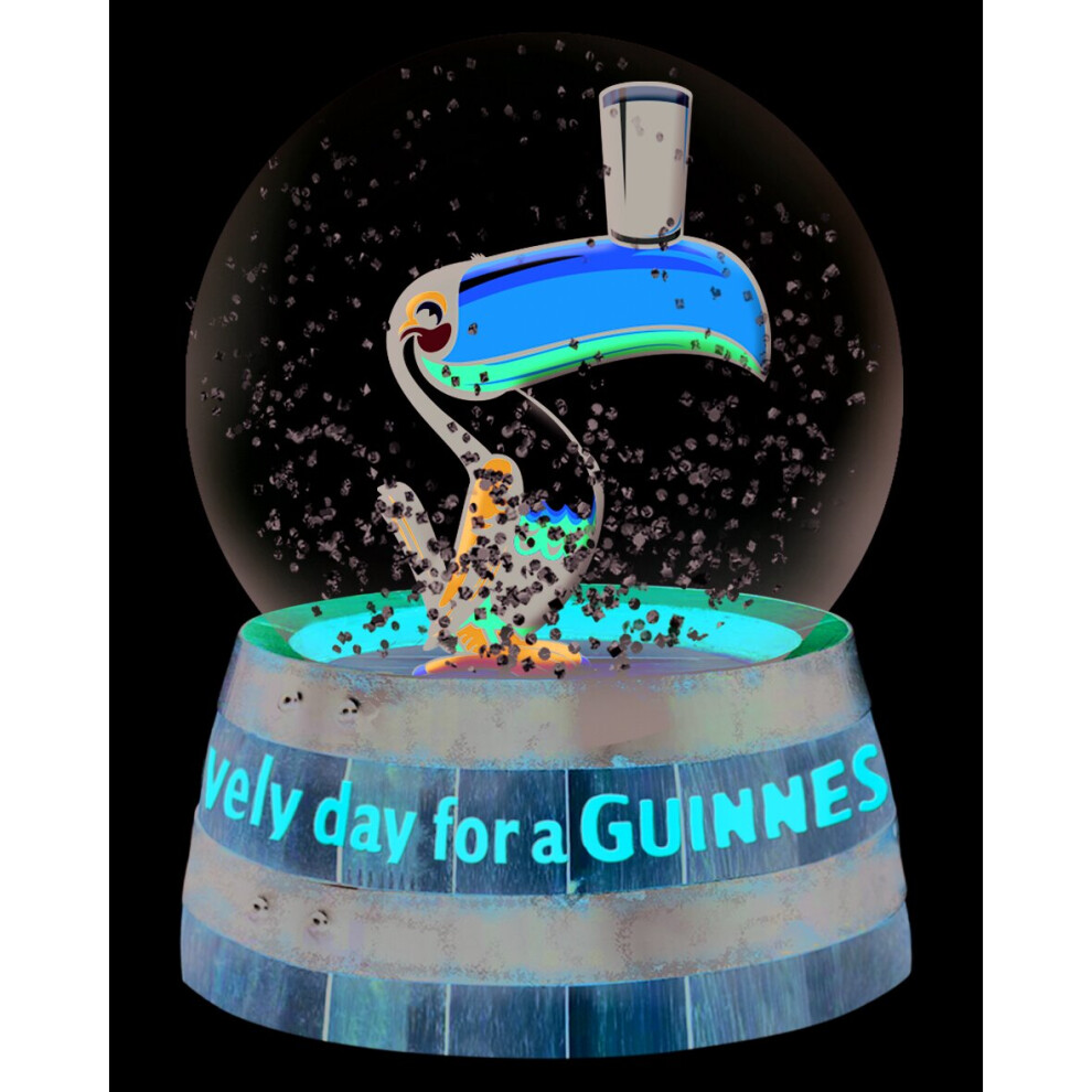 Guinness Toucan Snow Globe 65mm x 95mm