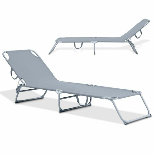 Practical Foldable Portable Outdoor Grey Sun Lounger, Best 1