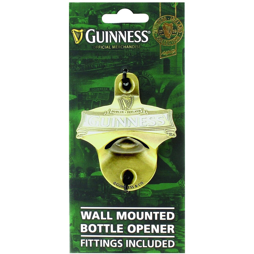 Guinness Ireland Collection Wall Mounted 3d Bottle Opener