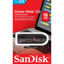 USB-muisti - SanDisk - Cruzer Glide CZ600 - 256Go - USB 3.0 - Tyyppi A - Musta/Punainen