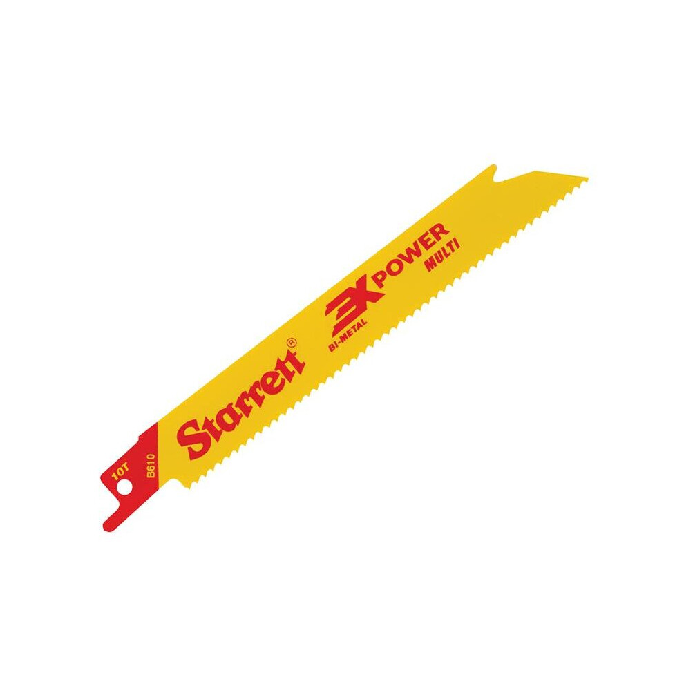 Starrett B6105-5 Bi-Metal Reciprocating Blade, Straight 152Mm 10 Tpi (Pack 5)