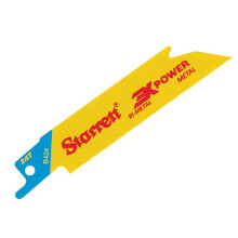 Starrett B424-5 Bi-Metal Reciprocating Blade Metal Straight 100mm 24 TPI Pack 5