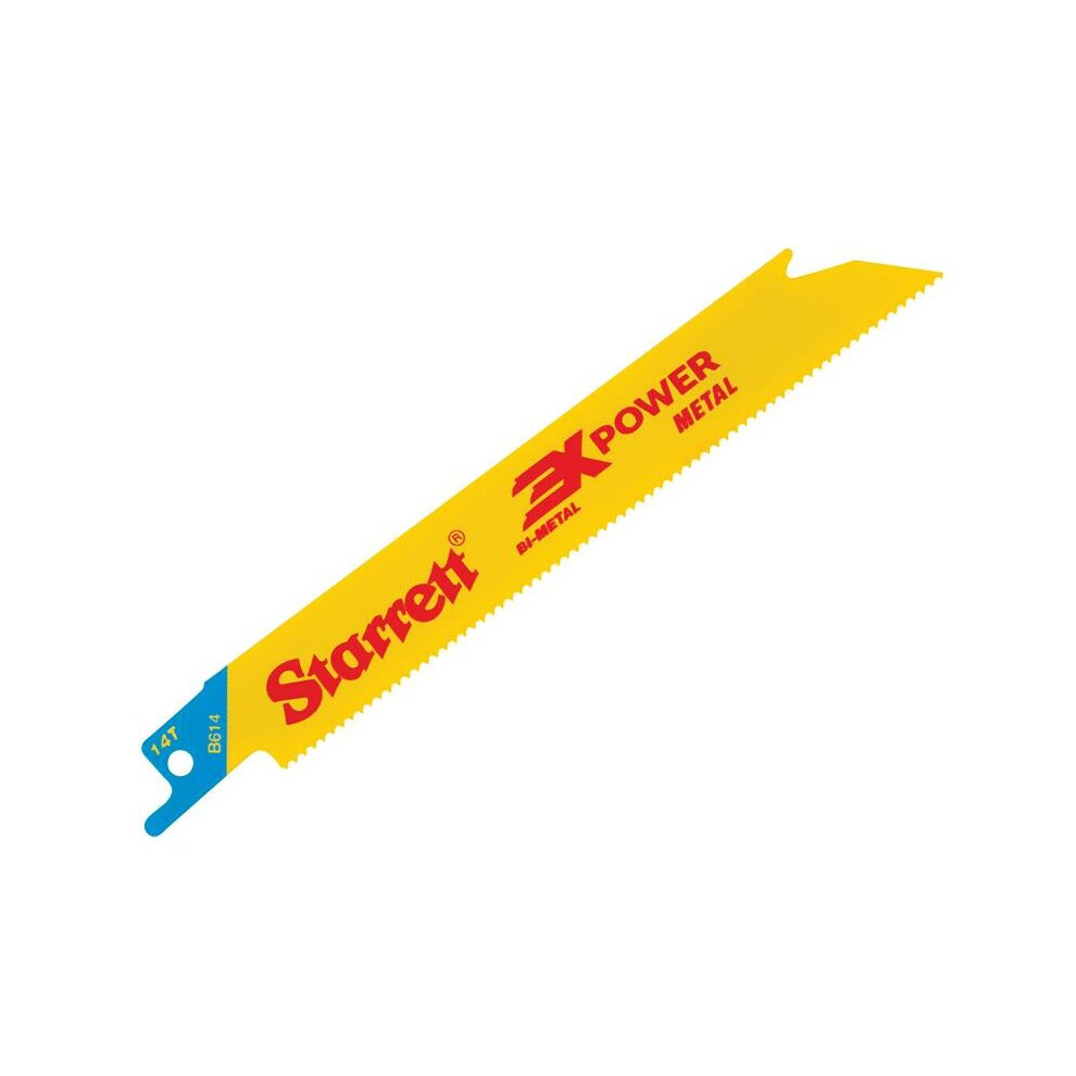 Starrett B614-5 Bi-Metal Reciprocating Blade Metal Straight 152Mm 14 Tpi Pack 5 7891265153319