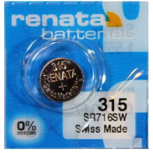(5 x 315 Or SR716SW) Renata Watch Battery Swiss Made Silver Oxide 1.5v
