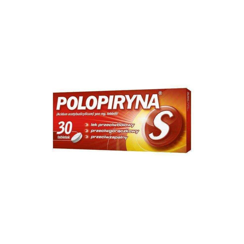 Polpharma Polopiryna S, 30 Tablets Sore Throat Cold & Flu
