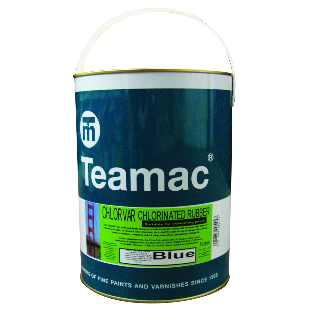 Certikin Chlorvar Chlorinated Rubber Paint - 5 Litres - Blue (CRP05B)