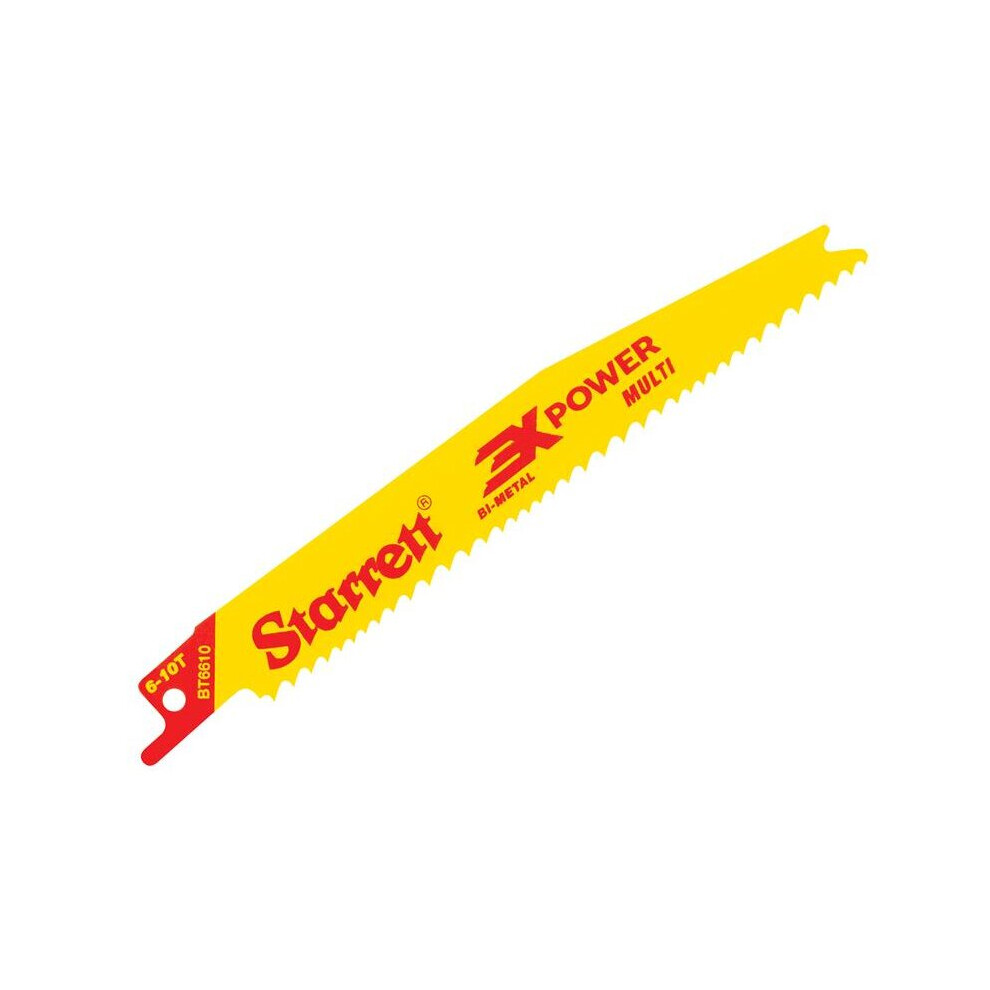 Starrett Bt12610-5 Bi-Metal Reciprocating Blade, Tapered 300Mm 6-10 Tpi (Pack 5) 7891265157003