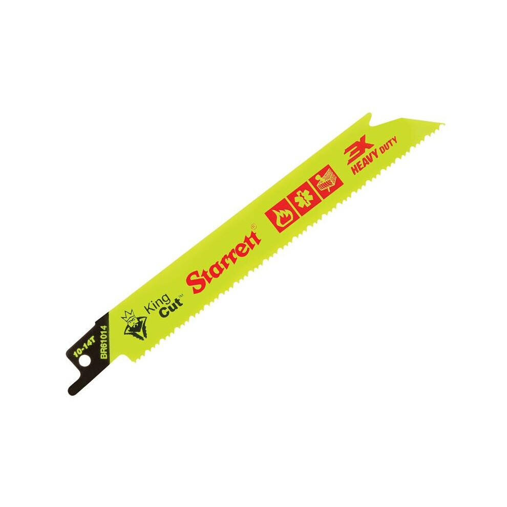 Starrett Br61014-5 Bi-Metal King Cut Demolition Blade 152Mm 10-14 Tpi (Pack 5) - Image 3