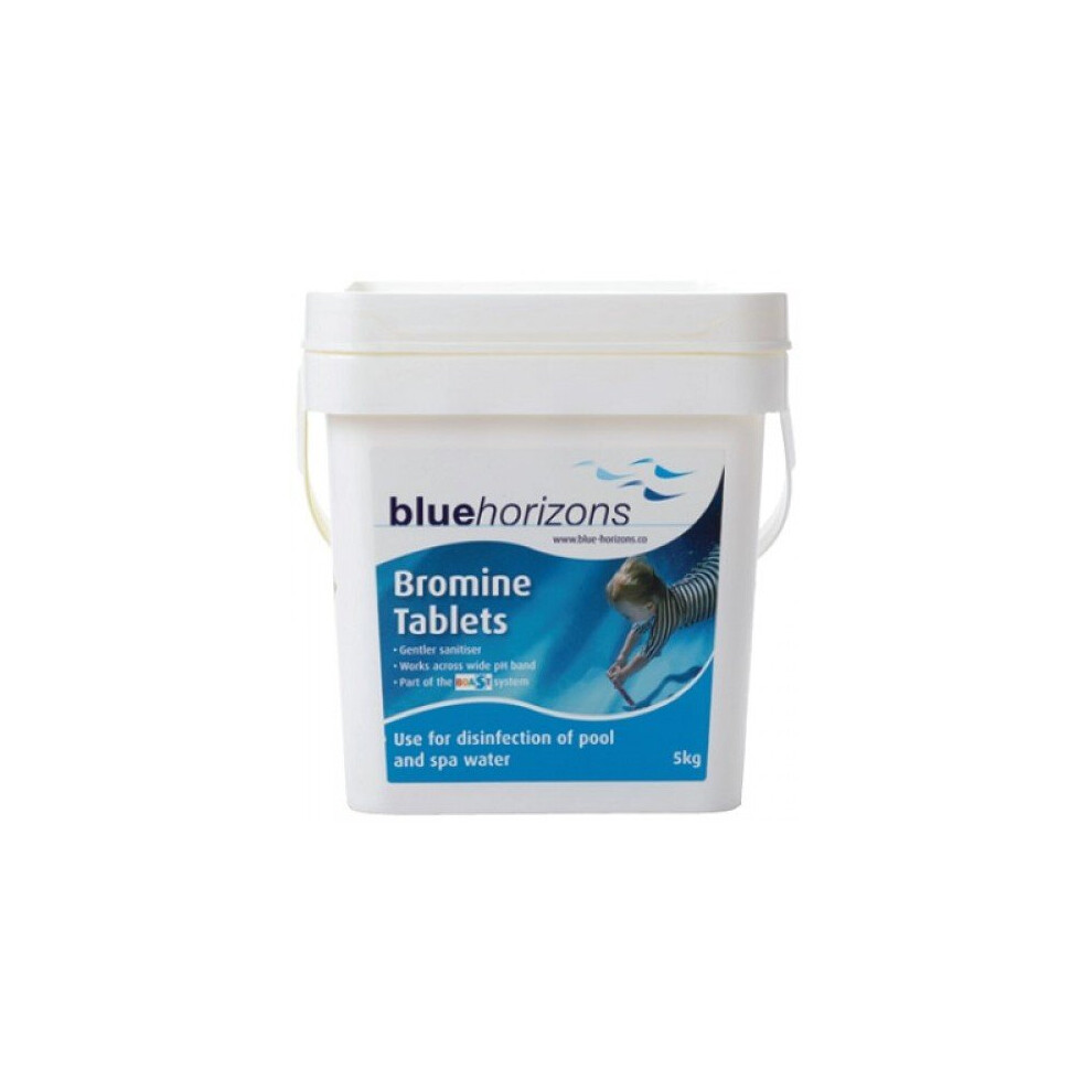 Horizons - Bromine Tablets (Bcdmh) 1 X 5Kg Chlorine Free Slow Release Blue