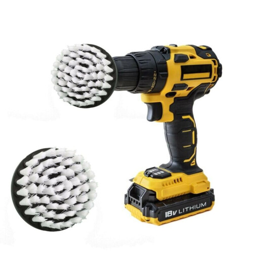 4in Electric Drill Soft Brush For Carpet Leather 2