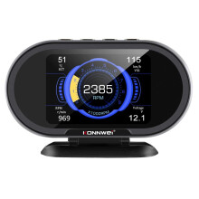 KONNWEI KW206 OBD2 On-Board Computer Auto Car Digital Computer Display Scanner Fuel Consumption Water Temperature Gauge (English,Russian,Spanish)