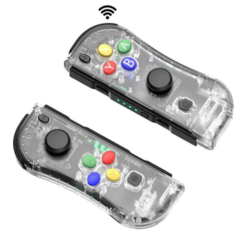 Joy Pad L/r Controller For Nintendo Switch- transparent
