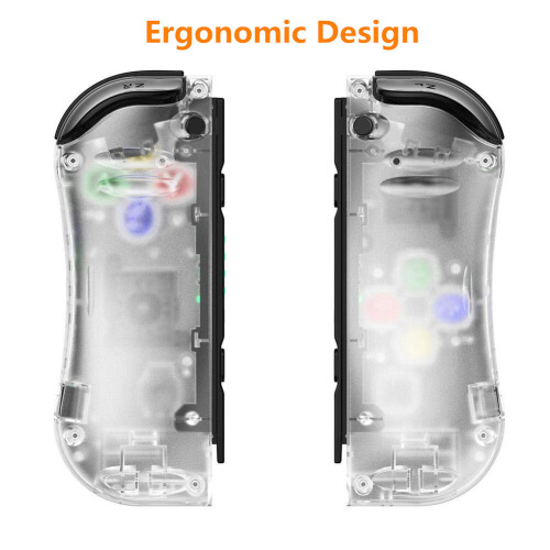Joy Pad L/r Controller For Nintendo Switch- transparent 2
