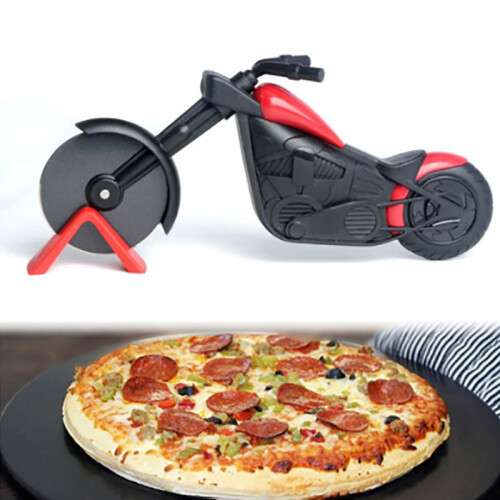 Motorcycle Pizza Cutter Wheel Knife Slicer Tools Kit 1
