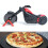 Motorcycle Pizza Cutter Wheel Knife Slicer Tools Kit 1