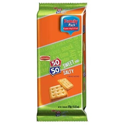 Britannia (Pack of 4) Britannia 50-50 Biscuits 372g 1