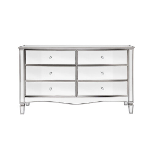 Elysee 6 Drawer Chest - Mirrored 1