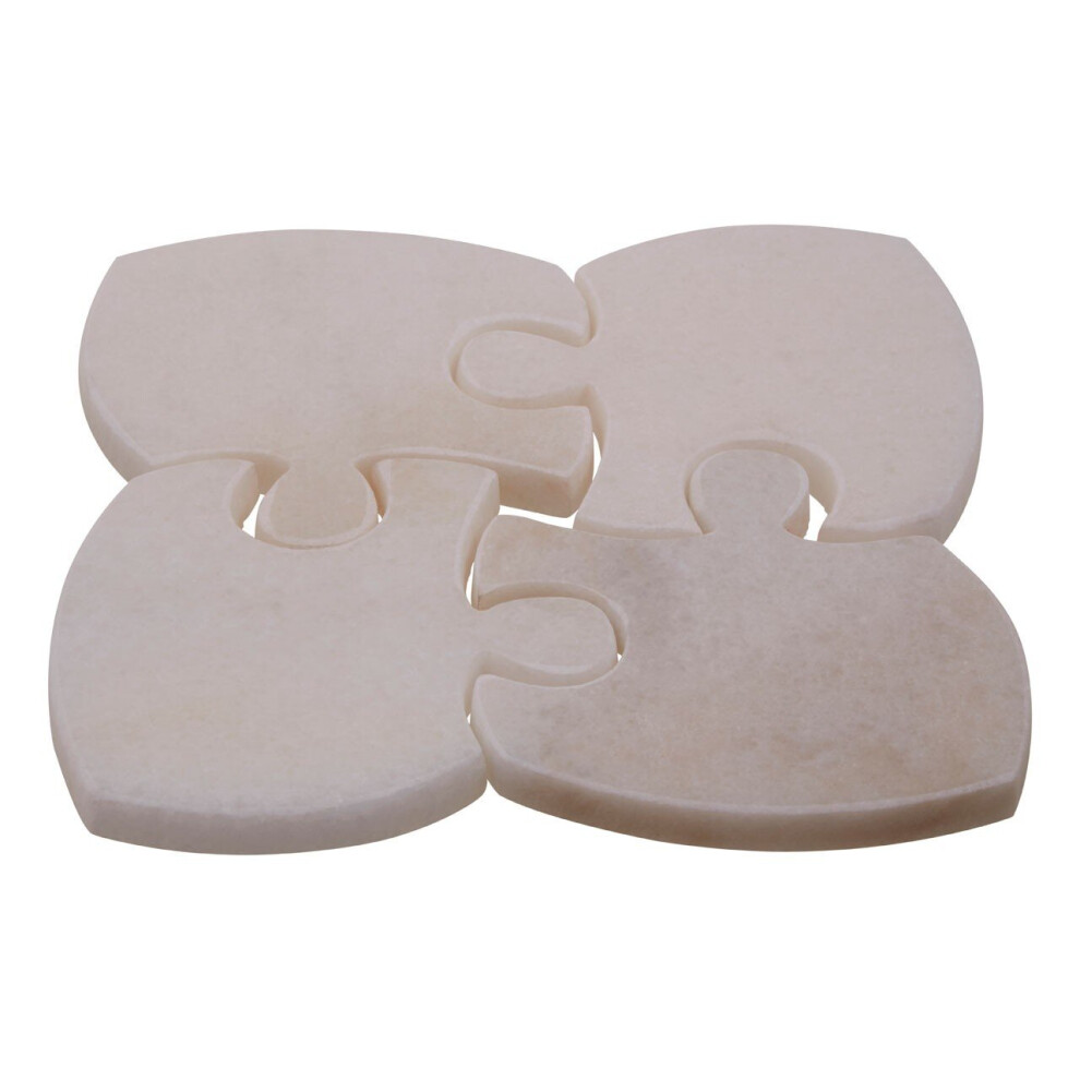 Premier Housewares Marble Jigsaw Coasters Luxurious Appeal