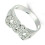 (U) Sterling Silver DAD Ring 925 Hallmark Gemstone British Made Fathers Day Daddy 5