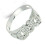 (U) Sterling Silver DAD Ring 925 Hallmark Gemstone British Made Fathers Day Daddy 4