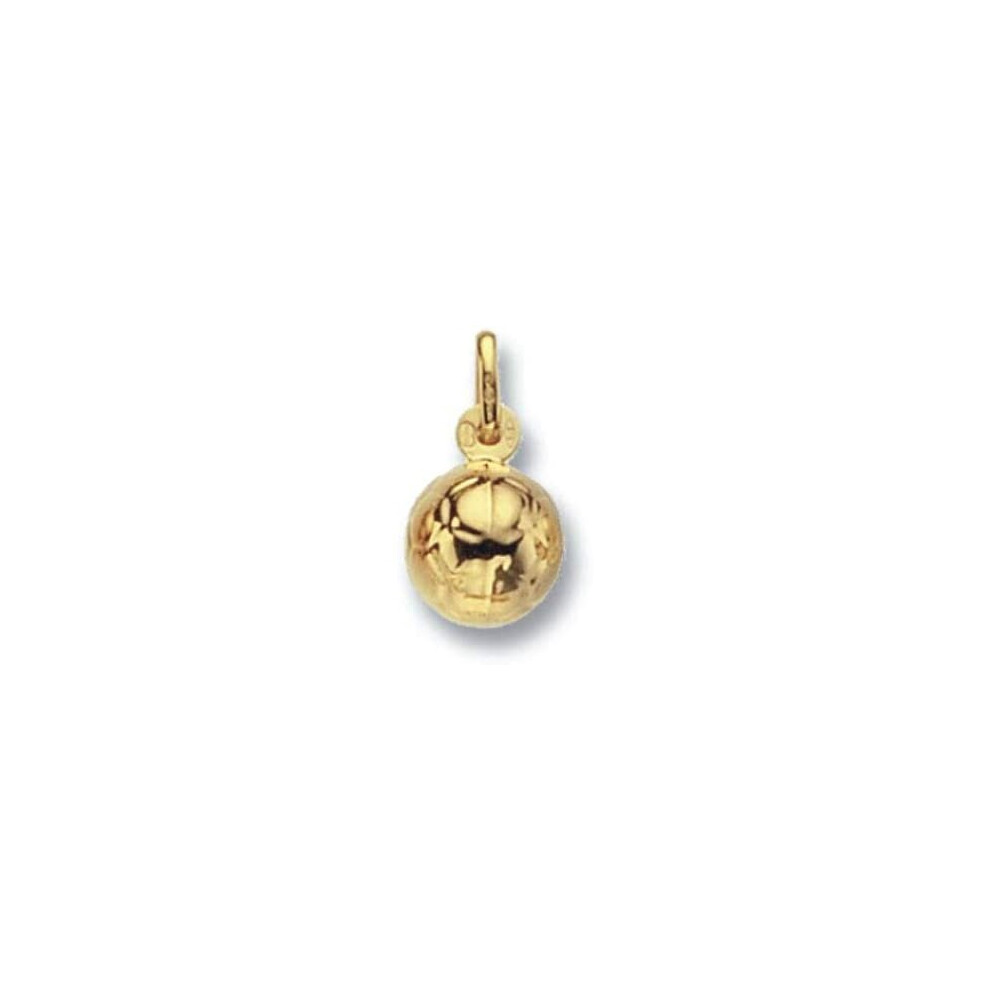 Small Football Pendant Yellow Gold Hallmarked British Made