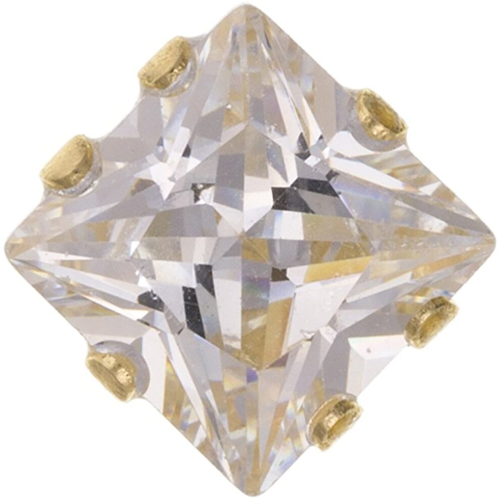 Mens Earring 1 Carat Solitaire Earring 9ct Yellow Gold Stud Earring